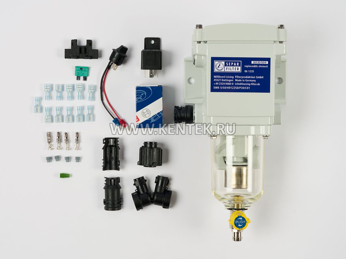 фильтр топливный Separ-2000/5/50/Н/12V/250W с подогревом SWK2000/5/50/H/1(12V) SEPAR  - фото, характеристики, описание.