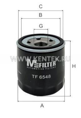 Фильтр масляный M-FILTER TF6548 M-FILTER  - фото, характеристики, описание.
