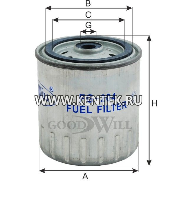 Фильтр топливный GOODWILL FG 204 GOODWILL  - фото, характеристики, описание.