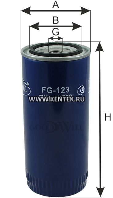 Фильтр топливный GOODWILL FG 123 GOODWILL  - фото, характеристики, описание.
