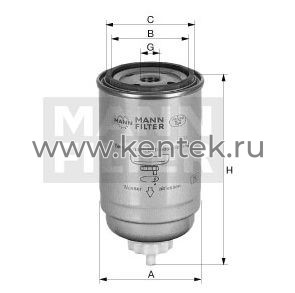 топливный фильтр серии PreLine MANN-FILTER PL50 MANN-FILTER  - фото, характеристики, описание.