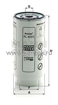 топливный фильтр серии PreLine MANN-FILTER PL420/2X MANN-FILTER  - фото, характеристики, описание.