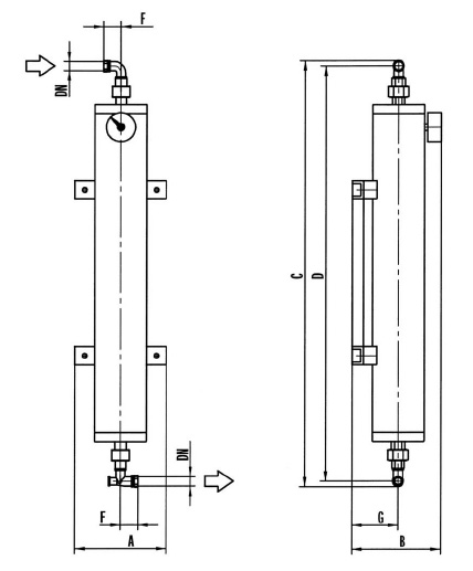 Схема угольного адсорбера Donaldson Ultrafilter 0005-0035