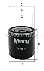 Фильтр масляный M-FILTER TF6547 M-FILTER  - фото, характеристики, описание.
