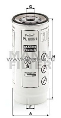 топливный фильтр серии PreLine MANN-FILTER PL600/1 MANN-FILTER  - фото, характеристики, описание.