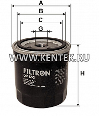 навинчивающийся масляный фильтр (коробочного типа) FILTRON OP553 FILTRON  - фото, характеристики, описание.