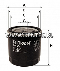 навинчивающийся масляный фильтр (коробочного типа) FILTRON OP554 FILTRON  - фото, характеристики, описание.