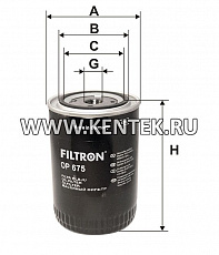 навинчивающийся масляный фильтр (коробочного типа) FILTRON OP675 FILTRON  - фото, характеристики, описание.