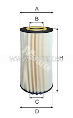 Масляный фильтр MFILTER TE610 M-FILTER  - фото, характеристики, описание.