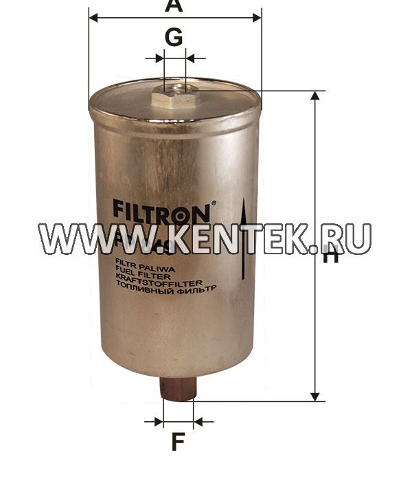 топливный фильтр коробочного типа FILTRON PP849 FILTRON  - фото, характеристики, описание.