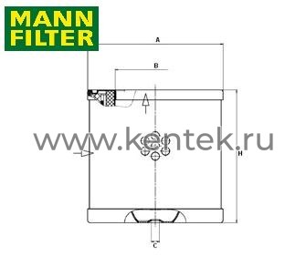 сепаратор воздух-масло MANN-FILTER LE6010 MANN-FILTER  - фото, характеристики, описание.