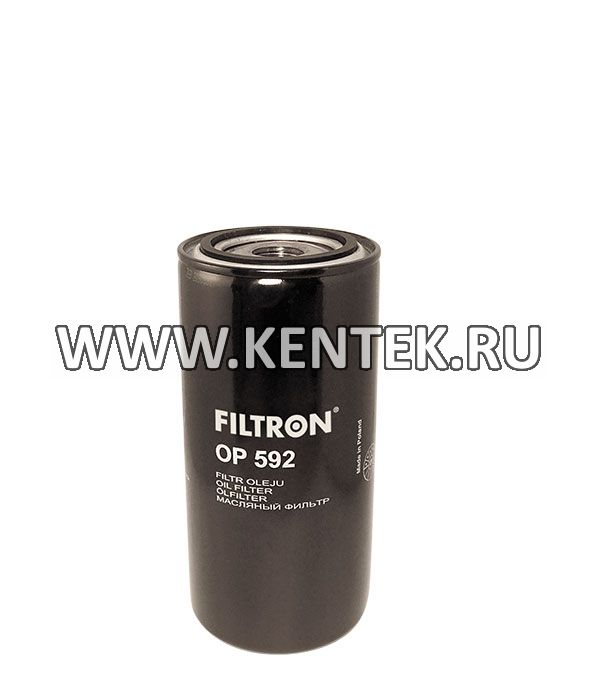 навинчивающийся масляный фильтр (коробочного типа) FILTRON OP592/2 FILTRON  - фото, характеристики, описание.
