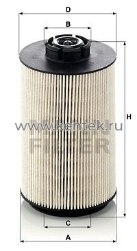 топливный фильтр MANN-FILTER PU1058X  MANN-FILTER  - фото, характеристики, описание.