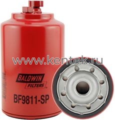 топливный фильтр сепаратор SPIN-ON со сливом и портом датчика Baldwin BF9811-SP Baldwin  - фото, характеристики, описание.