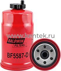 топливный фильтр, Spin-on (накручивающийся) / Drain Baldwin BF5587-D Baldwin  - фото, характеристики, описание.