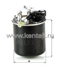 топливный фильтр MANN-FILTER WK820/17 MANN-FILTER  - фото, характеристики, описание.