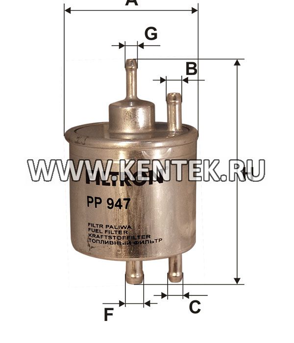 топливный фильтр коробочного типа FILTRON PP947 FILTRON  - фото, характеристики, описание.