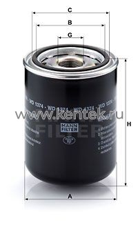 масляный фильтр MANN-FILTER WD1374 MANN-FILTER  - фото, характеристики, описание.