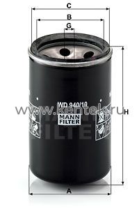 масляный фильтр MANN-FILTER WD940 MANN-FILTER  - фото, характеристики, описание.