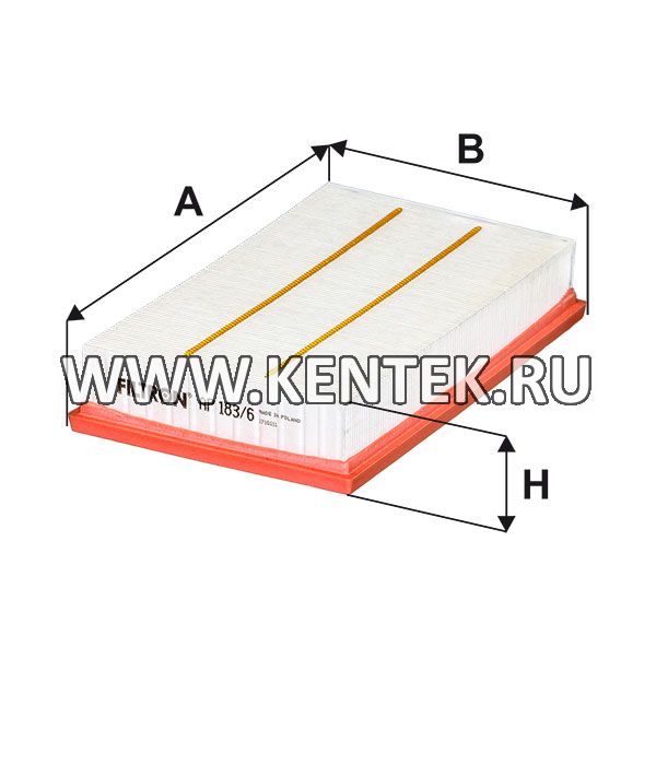 панельный воздушный фильтр FILTRON AP183/6 FILTRON  - фото, характеристики, описание.