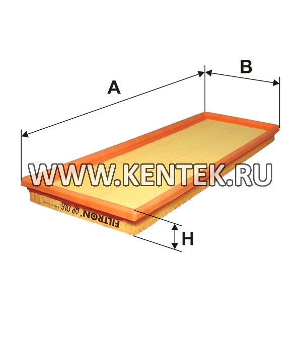 панельный воздушный фильтр FILTRON AP016 FILTRON  - фото, характеристики, описание.