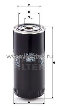 гидравл фильтр, смазочное масло MANN-FILTER W962/14 MANN-FILTER  - фото, характеристики, описание.