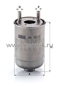 топливный фильтр MANN-FILTER WK9012X MANN-FILTER  - фото, характеристики, описание.