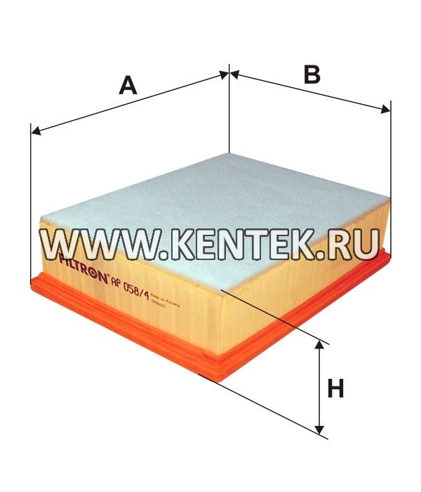 панельный воздушный фильтр FILTRON AP058/4 FILTRON  - фото, характеристики, описание.