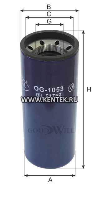 Фильтр масляный двигателя GOODWILL OG 1053 GOODWILL  - фото, характеристики, описание.