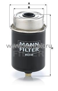 топливный фильтр MANN-FILTER WK8189 MANN-FILTER  - фото, характеристики, описание.