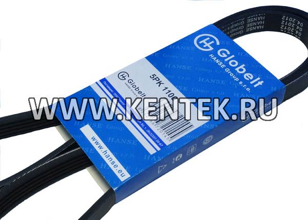 Ремень приводной поликлиновой усиленный GLOBELT 5PK1100 GLOBELT  - фото, характеристики, описание.