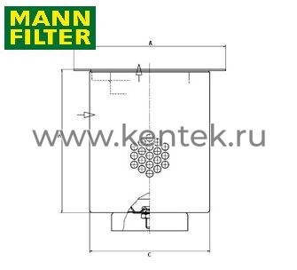 сепаратор воздух-масло MANN-FILTER LE14004 MANN-FILTER  - фото, характеристики, описание.