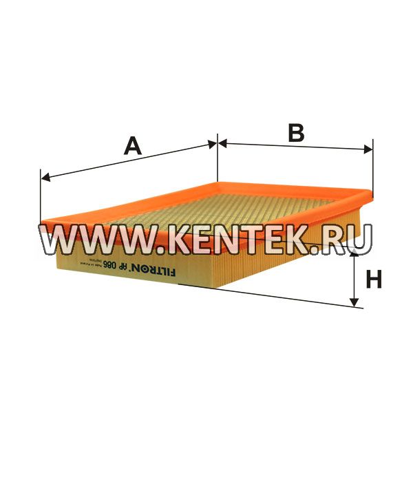 панельный воздушный фильтр FILTRON AP086 FILTRON  - фото, характеристики, описание.