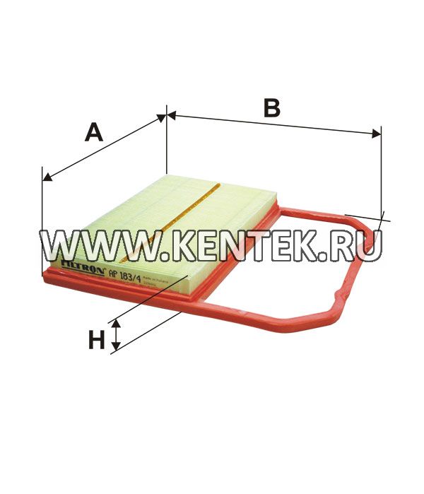 панельный воздушный фильтр FILTRON AP183/4 FILTRON  - фото, характеристики, описание.