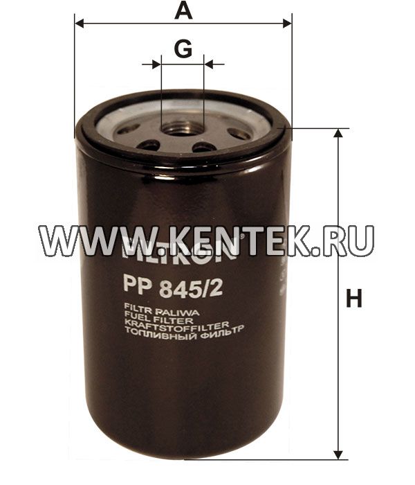 топливный фильтр коробочного типа FILTRON PP845/2 FILTRON  - фото, характеристики, описание.