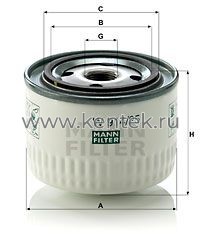 масляный фильтр MANN-FILTER W914/25 MANN-FILTER  - фото, характеристики, описание.