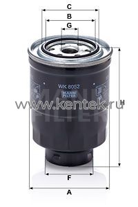 топливный фильтр MANN-FILTER WK8052Z MANN-FILTER  - фото, характеристики, описание.