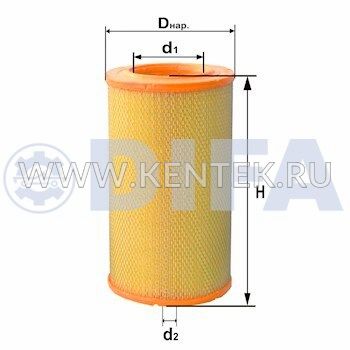 ФИЛЬТРУЮЩИЙ ЭЛЕМЕНТ ОЧИСТКИ ВОЗДУХА DIFA DIFA4316M DIFA  - фото, характеристики, описание.
