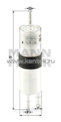топливный фильтр MANN-FILTER WK515 MANN-FILTER  - фото, характеристики, описание.
