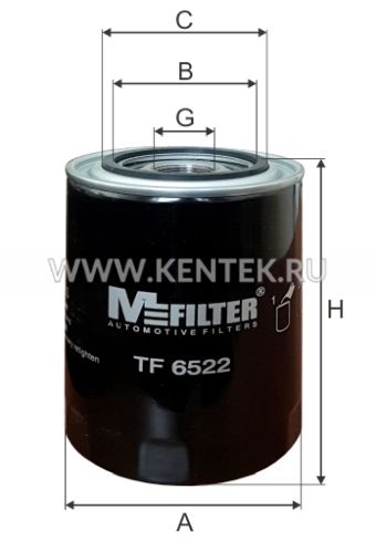 Фильтр масляный M-FILTER TF6522 M-FILTER  - фото, характеристики, описание.