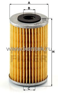 масляный фильтроэлемент MANN-FILTER H715/1N MANN-FILTER  - фото, характеристики, описание.