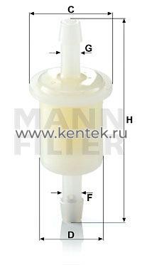 топливный фильтр MANN-FILTER WK21(10) MANN-FILTER  - фото, характеристики, описание.