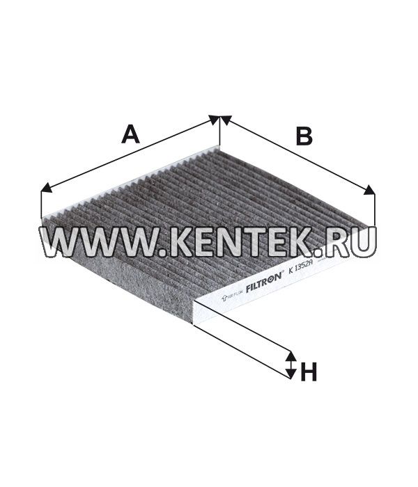 салонный фильтр с активированным углем FILTRON K1352A FILTRON  - фото, характеристики, описание.