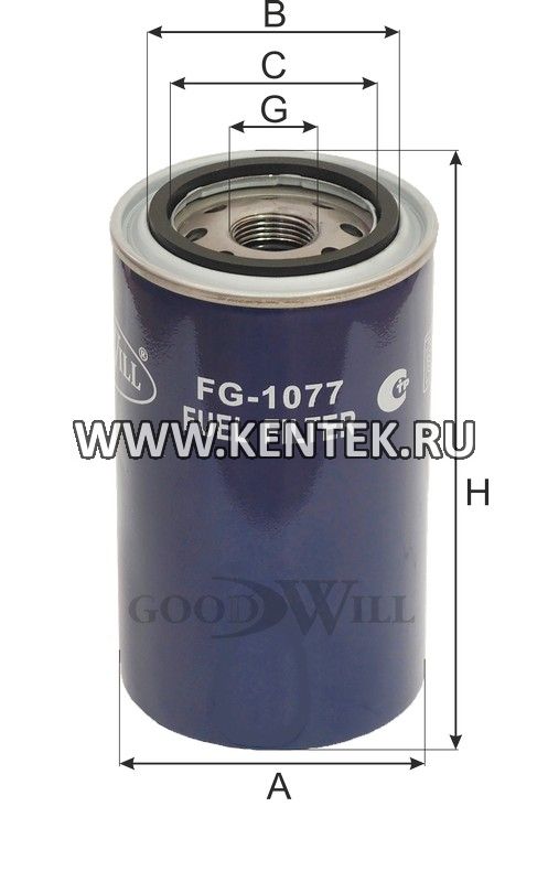 Фильтр топливный GOODWILL FG 1077 GOODWILL  - фото, характеристики, описание.