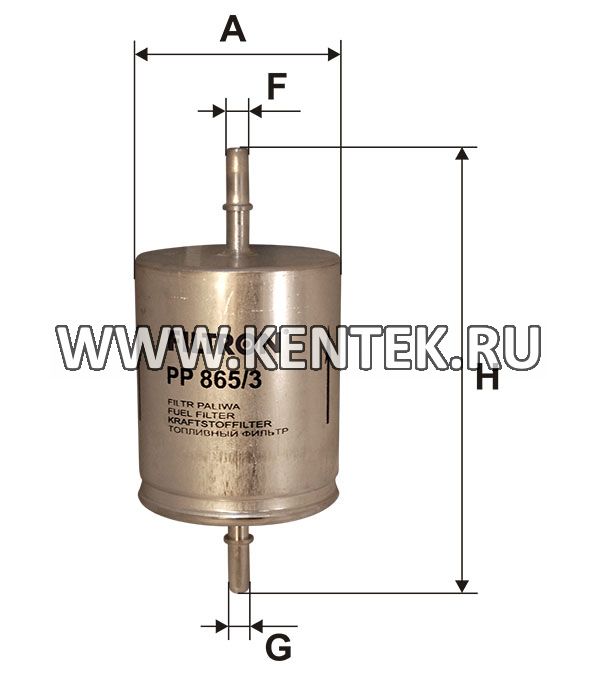 топливный фильтр коробочного типа FILTRON PP865/3 FILTRON  - фото, характеристики, описание.