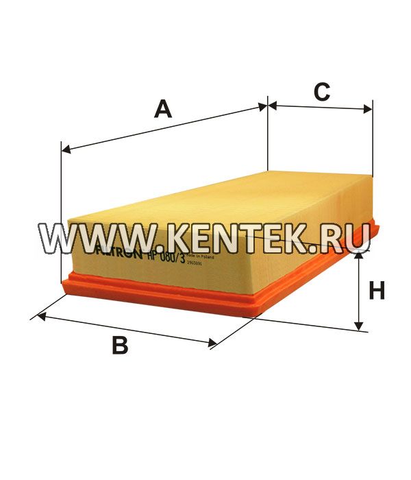 панельный воздушный фильтр FILTRON AP080/3 FILTRON  - фото, характеристики, описание.