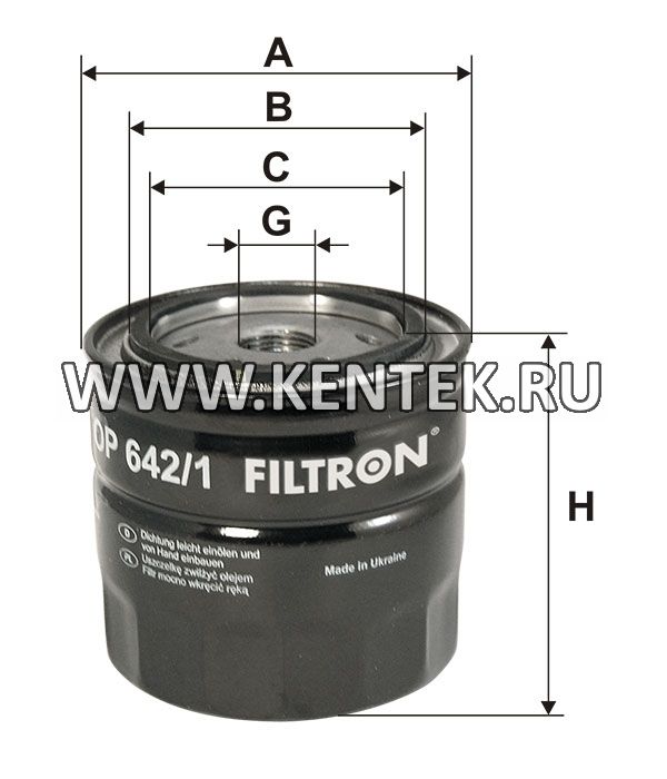  FILTRON OP642 FILTRON  - фото, характеристики, описание.