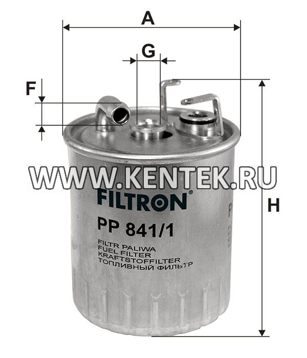 топливный фильтр коробочного типа FILTRON PP841/1 FILTRON  - фото, характеристики, описание.