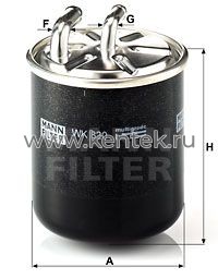 топливный фильтр MANN-FILTER WK82 MANN-FILTER  - фото, характеристики, описание.