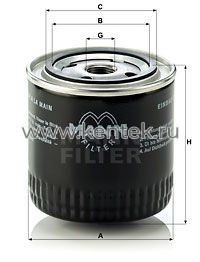 масляный фильтр MANN-FILTER W920/17 MANN-FILTER  - фото, характеристики, описание.
